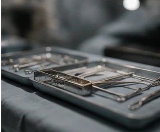 Sterile surgical instruments prepared for treatment
